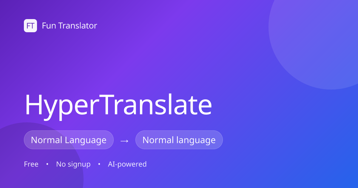 HyperTranslate - Language Translator | Fun Translator